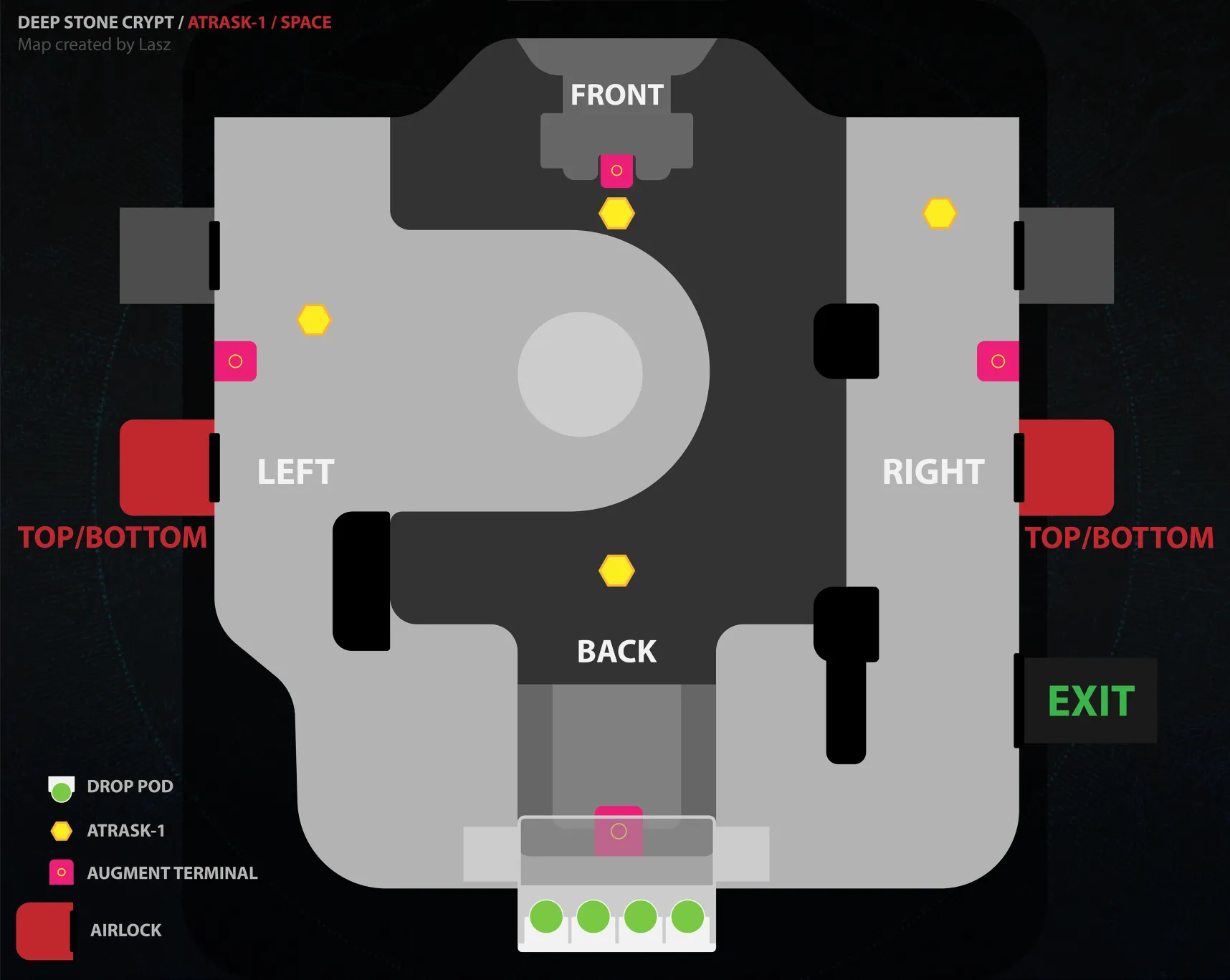 Deep Stone Crypt Fallen Exo encounter map — Space side