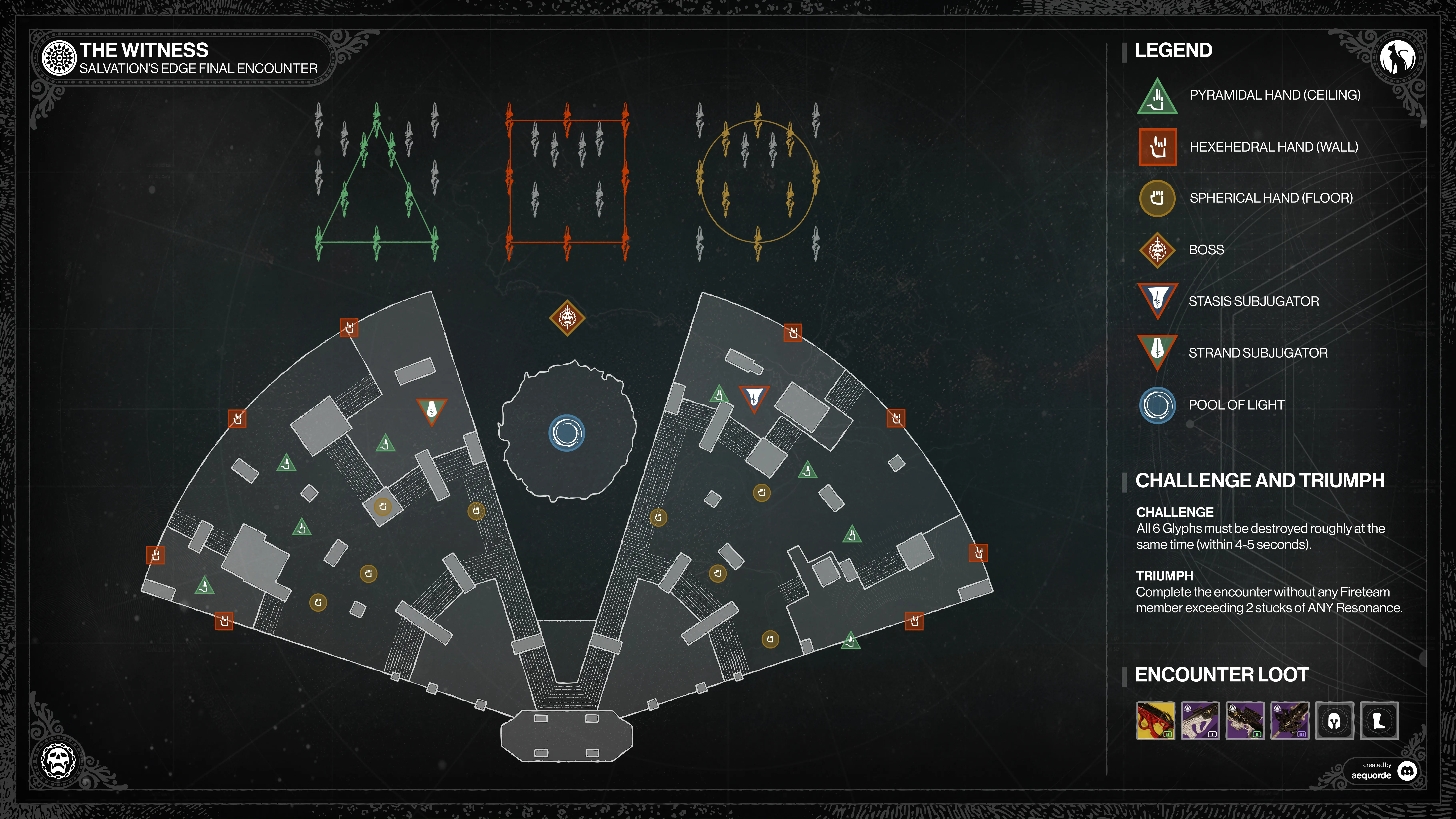 Zenith / The Witness encounter map, part 1