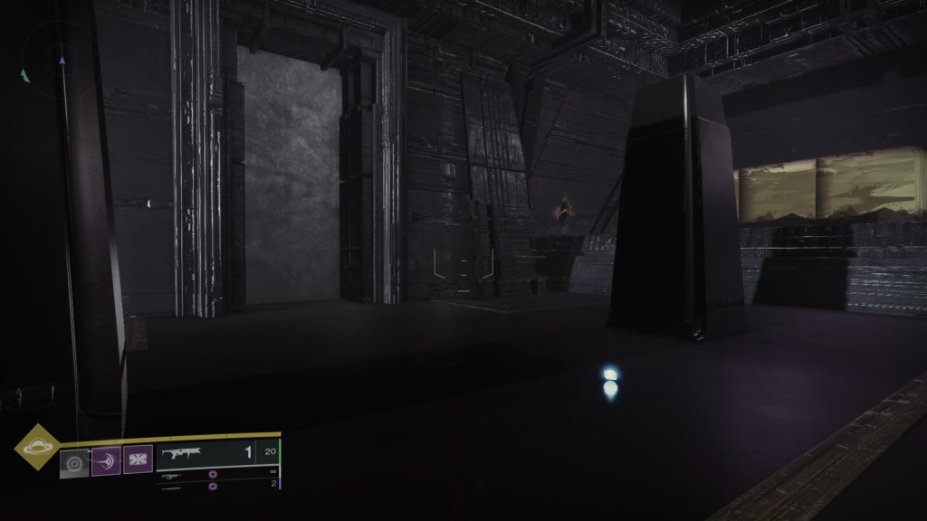 Stop Room secret — hallway leading to crystal location
